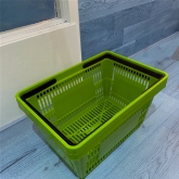 Winkelmandjes 22 liter groen (set van 2)