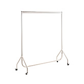 Kledingrek mat wit 150 cm bxhxd 150x156x52 cm