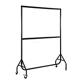 Kledingrek dubbel extra sterk zwart 150 cm bxhxd 150x180x54 cm