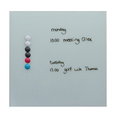 Magnetisch glasbord Wit, 35x35 cm