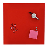 Magnetisch glasbord Rood, 45x45 cm
