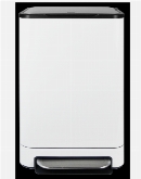 Pedaal Prullenbak 40L RVS  Wit