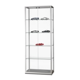 Vitrine WMS H800 2 dr.fr. Tech met 4x legbord 760 x 360 5 mm incl. steunen, max 7 kg