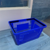 Winkelmandje 22 liter blauw