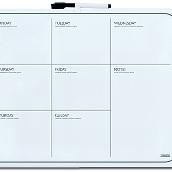 Weekplanboard 40x50 cm stift