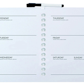 Weekplanboard 28x40 cm stift