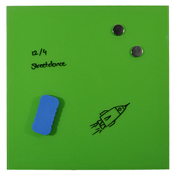 Magnetisch glasbord Lime Green, 45x45 cm