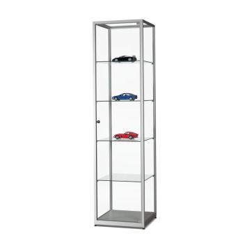 Vitrine WMS H500 Tech met 4x extra legbord 460 x 460 5 mm incl. steunen, max 10 kg