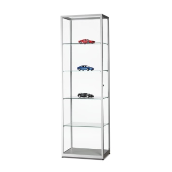 Vitrine WMS H600 Tech met 4x extra legbord 560 x 360 5mm incl. steunen, max 9 kg