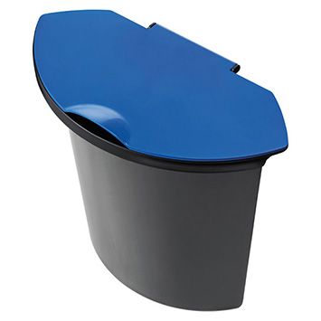 HELIT Inzetbakje - 6 liter - Kunststof - Zwart blauw