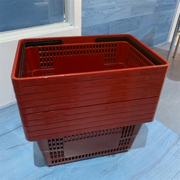 Winkelmandjes 22 liter rood (set van 10)