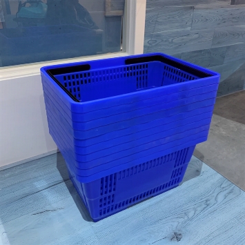 Winkelmandjes 22 liter blauw (set van 10)